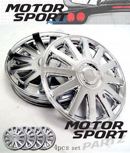 16 inch 4pcs Set Chrome Hubcap Rim Wheel Skin Cover Style 610 16" inches Hub Cap