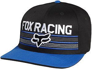 Fox Racing Infinite Speed Mens Flexfit Hat Black Blue