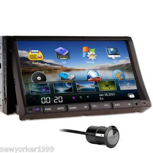 AU in Dash HD LCD 7" Car DVD Player Bluetooth Radio RDS USB SD Bullet Camera