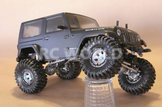 1 10 Rock Crawler RC Truck Jeep Wrangler Rubicon Black 2 4GHz RTR 90 Metal