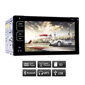 Touch Screen 2 DIN Universal Car CD DVD  Receiver Player Bluetooth Radio USB