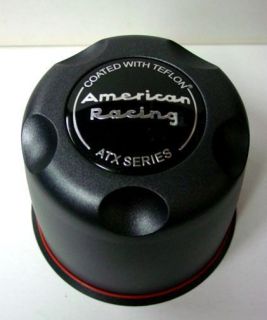 1 Black ATX American Racing Wheels Center Caps 8 Lug Truck 5 15 Bore 1515006022