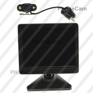Universal Wire Car Reverse Rearview Backup Camera Kit Car Reversing Monitor 3 5"