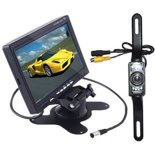 7" LCD Car Headrest Monitor Car Backup Camera System