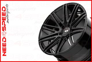 20" XO Milan Matte Black Concave Wheels Staggered Rims for Cadillac ATS