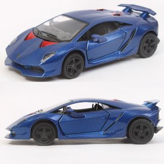 1 38 Lamborghini Sesto Elemento Diecast Kinsmart Color Blue 1pcs Kinsmart