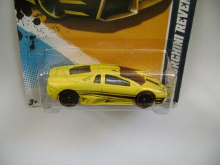 Hot Wheels 2012 Yellow Lamborghini Reventon HW All Stars '12 1 10 J Case
