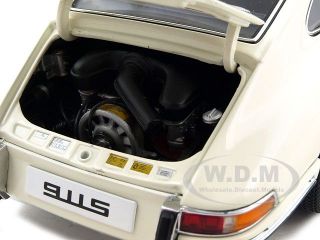1967 Porsche 911 s Ivory White 1 18 Diecast Autoart