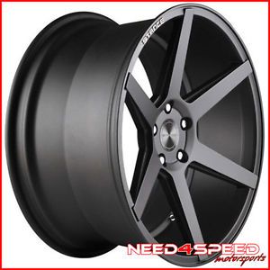 20" Nissan 350Z Stance SC 6IX SC6 Grey Concave Staggered Wheels Rims