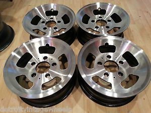 15" Factory Ford Forged Slot Mag Wheels Rims Ford Truck Bronco Van 5x5 5