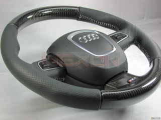 Audi RS5 Carbon Steering Wheel Fits A3 A4 A5 A6 TT Q5 Q7 S4 S5