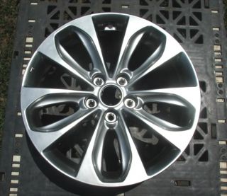 2011 2012 Hyundai Sonata Aluminum Alloy Wheel 18 x 7 5 10 Spoke Hyper Silver