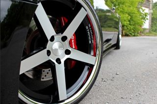20" Hyundai Genesis Coupe Stance SC 5IVE Machined Concave Staggered Wheels Rims