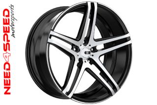 20" XO Caracas Brushed Black Concave Wheels Rims Fits Infiniti G35 Sedan