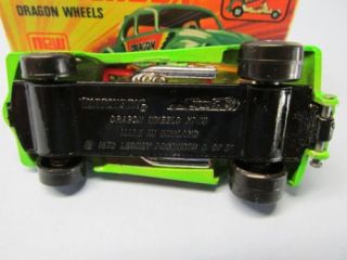 Matchbox 43B VW Dragon Wheels Medium Green Labels 5 Spoke Front Wheels