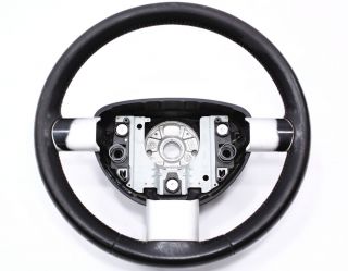 Black Leather Steering Wheel 98 10 VW Beetle 3 Spoke Genuine OE Volkswagen