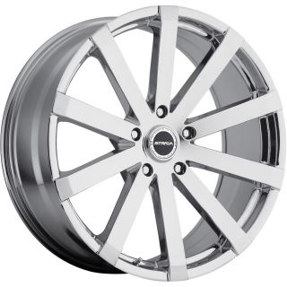 20x8 5 Chrome Strada Raggio Wheels 5x112 35 Audi A8 A4 S8 TT A5 A3 S4 Bentley