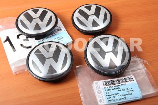 X4 Genuine Volkswagen Wheel Center Caps 7L6 601 149B VW Touareg T4 T5 Italy