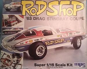 1 16 MPC Rod Shop 1963 Corvette Model Car Kit "Parts Kit" Very RARE