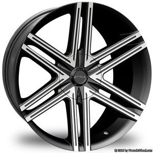 17 inch Pinnacle P 66 Grotto Black Wheels Rims 5x4 25 Volvo C30 C70 S40 V40 S60