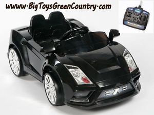 Lamborghini Style Black Ride on Kids Electric Power Wheels Car Remote Controlled