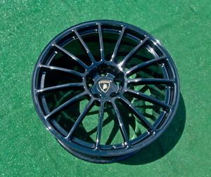 4 Black Genuine Factory Lamborghini Gallardo Superleggera Wheels LP560 LP550