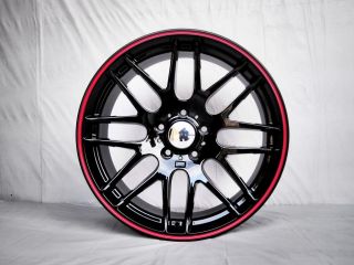4 19x8 5 9 5 CSL Style Time Attack Black Wheels for BMW 3 Series