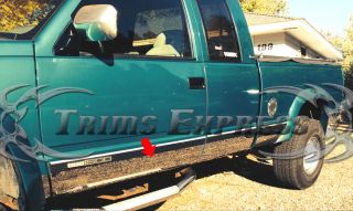 1988 1998 Chevy GMC C K Pickup Extended Cab Short Bed Rocker Panel 10pc 6 25"