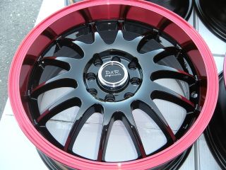 16 DXR Red Wheel Rim Aveo Yaris Civic Integra Accord Integra Cube Cobalt Tiburon