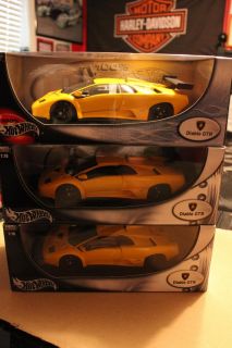 3 New Old Stock Hotwheels Lamborghini Diablo GTR Race Cars Giallo Yellow