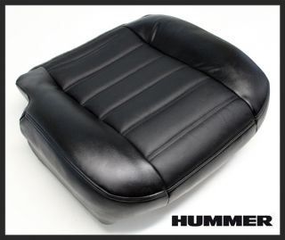 2005 Hummer H2 SUT Truck Heated Seats Driver Bottom Leather Seat Cover Black