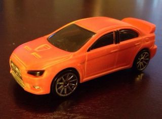 Hot Wheels Color Shifters Mitsubishi Lancer Evolution Super RARE Red to Yellow