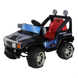 Kids 12V Ride on Power Spiderman Hummer Style with RC Remote Control Wheels Car