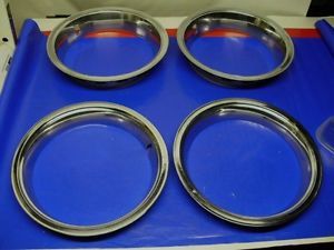 Set of 4 GM Rally Wheel 14 inch Trim Rings Chevy Buick Olds Pontiac Beauty Rims
