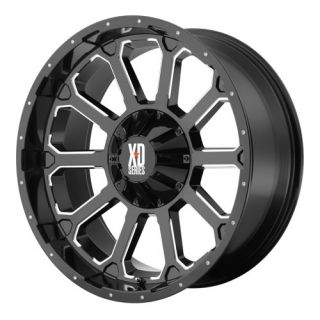 18 inch Black Wheels KMC XD806 Bomb 2011 2012 Chevy GMC 2500 3500 8x180