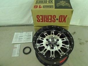 KMC Wheels XD Series Hoss XD795 Gloss Black Machined Wheel 16x8" 6x5 5"