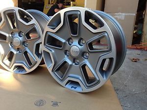 5 Five 17x7 5" Mopar 2014 Jeep Wrangler JK Rubicon Aluminum Wheels 1XA50TRMAA