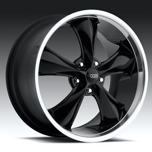 20" inch Staggered FOOSE Legend Wheels Black 5x4 5 5x115