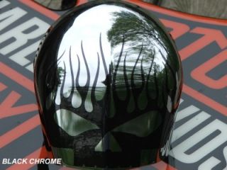 Flaming Skull Decal for Horn Cover Fat Boy FLSTF