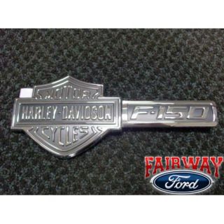 09 thru 14 F 150 Genuine Ford Parts Harley Davidson Fender Emblems Pair