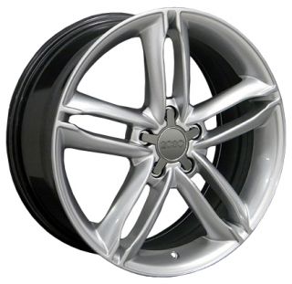 18" TT Style Wheels Hyper Silver 18x8 Rim Fits Audi Set