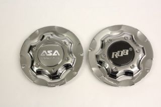 ASA Rob Licensed by BBs Chrome Wheel Center Cap RS2 04