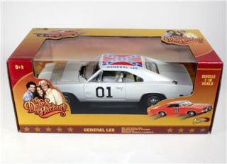Dukes of Hazzard General Lee White 1969 Dodge Charger Diecast Car 1 18 New