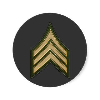 Sergeant [SGT] Rank Insignia Stickers