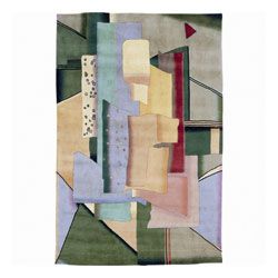 Nourison Hand Knotted Famous Maker Modern Art Multi Wool Area Rug (3'9 x 5'9) Nourison 3x5   4x6 Rugs