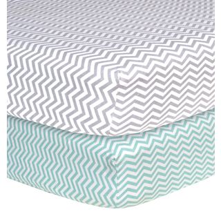 Trend Lab Chevron Flannel Crib Sheets (Pack of 2) Trend Lab Baby Bed Sheets