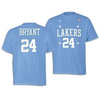 Kobe Bryant Los Angeles Lakers Throwback Baby Blue Jersey Name & Number T shirt (XX Large) Clothing