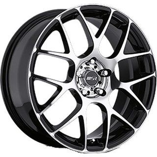 MSR 95 18 Super Finish Black Wheel / Rim 5x4.5 with a 42mm Offset and a 72.64 Hub Bore. Partnumber 9509812 Automotive