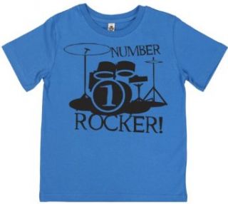 Number 1 Rocker Unisex Kid's 100% Organic Cotton T Shirt Clothing