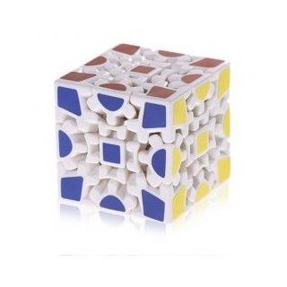 WorldRubik 3x3x3 Rubik's Cube White Gear   Puzzle Cube Speed Twist Toy   Great for Collection   Ship with Guarantee Lost and Damage and Tracking Number 